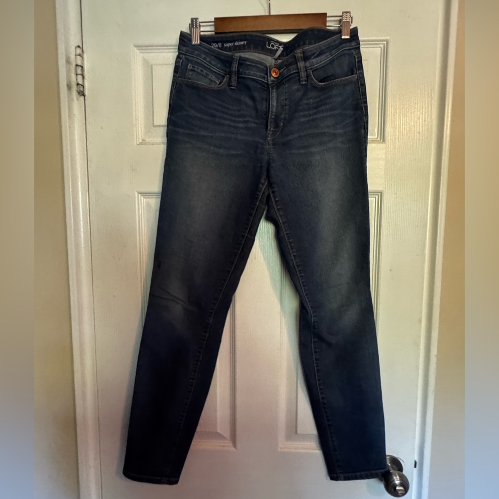LOFT Dark Blue Women’s super skinny Jeans
